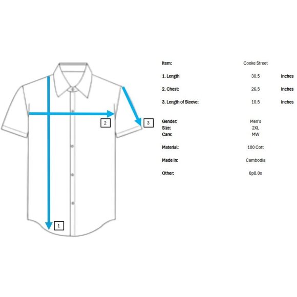 Vintage Cooke Street Hawaiian Shirt Mens 2XL Blue Fish Turtle  Ocean Beach - Picture 9 of 9